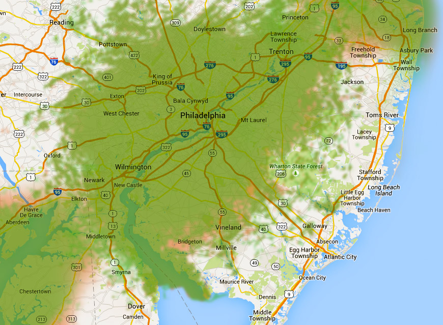 Philadelphia Widearea Coverage